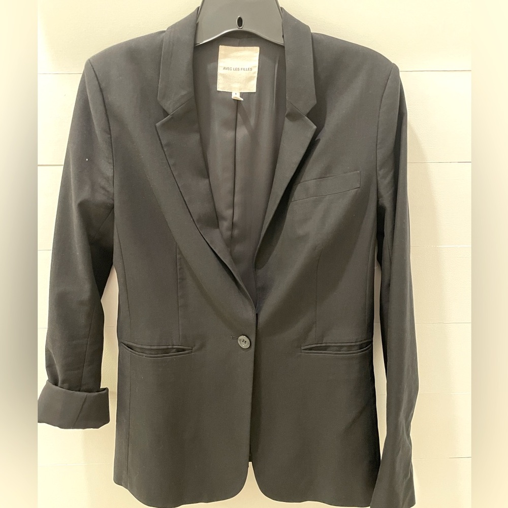 Avec Les Filles Classic Black Jacket